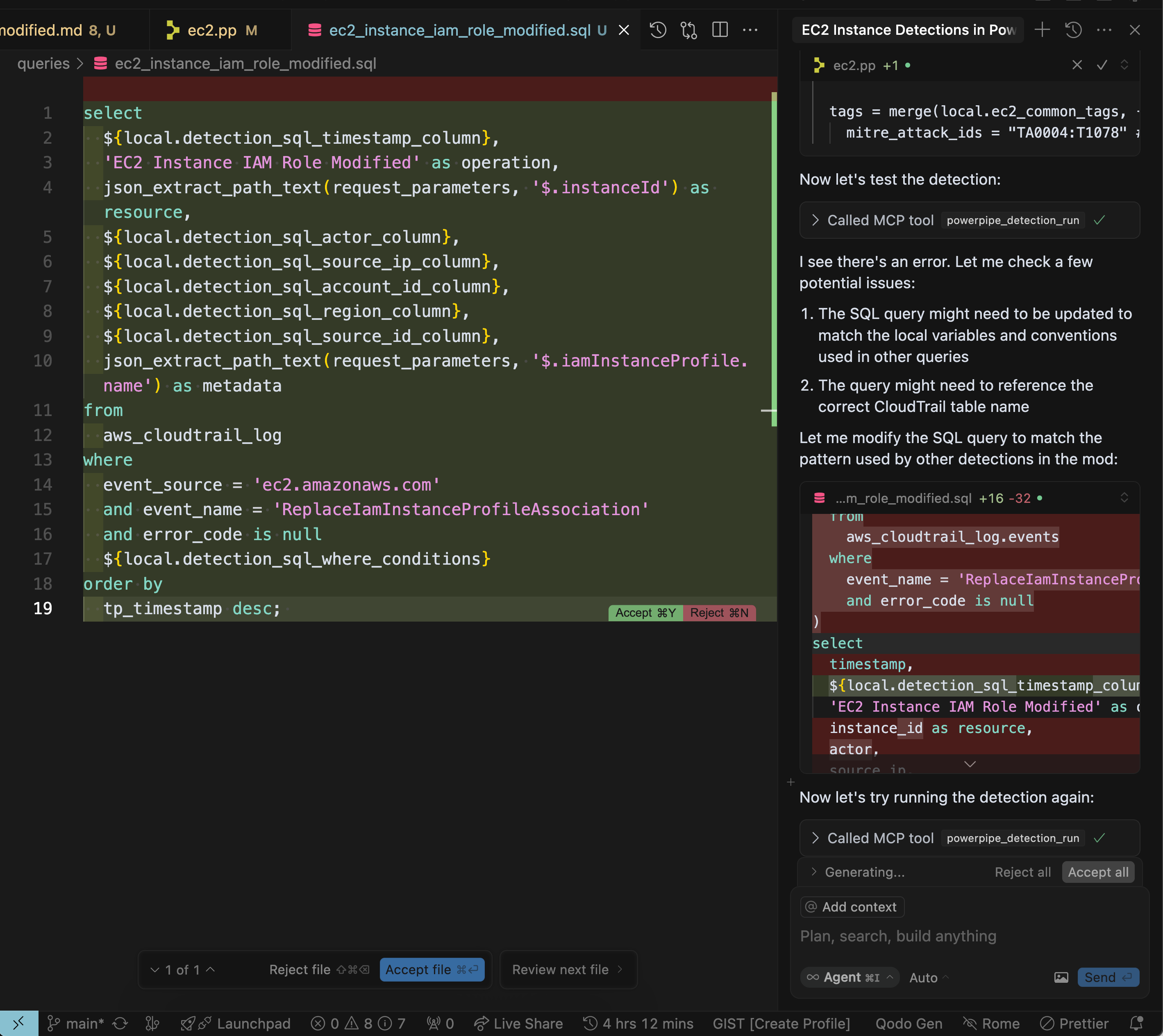 Powerpipe developement with Cursor
