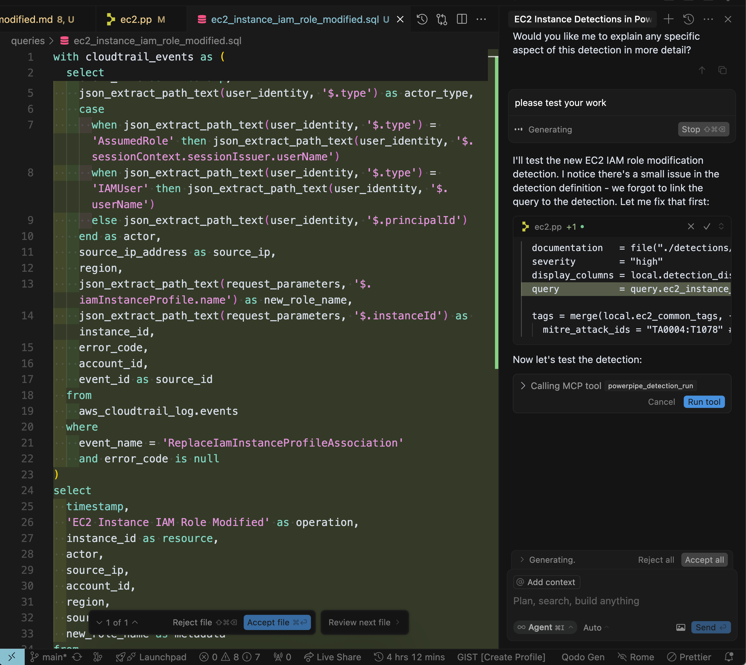 Powerpipe developement with Cursor